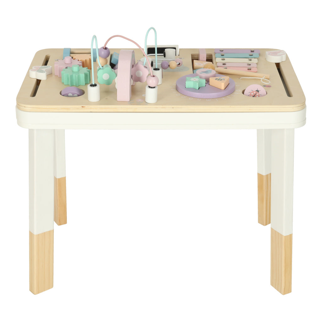 Dřevěný senzorický stolek LULILO LUDO – růžový