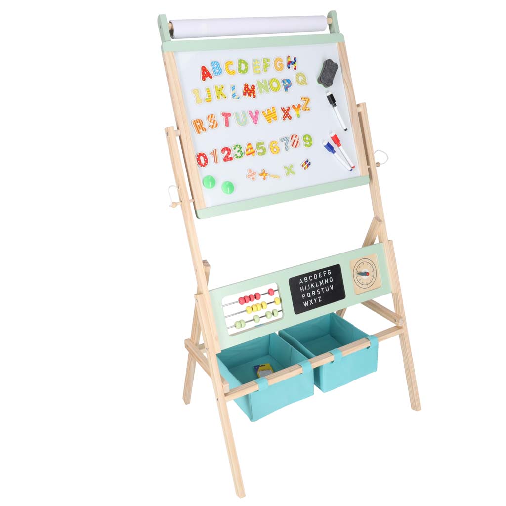 Magnetická oboustranná tabule LULILO Kredo s křídami, fixy, magnety a košíky