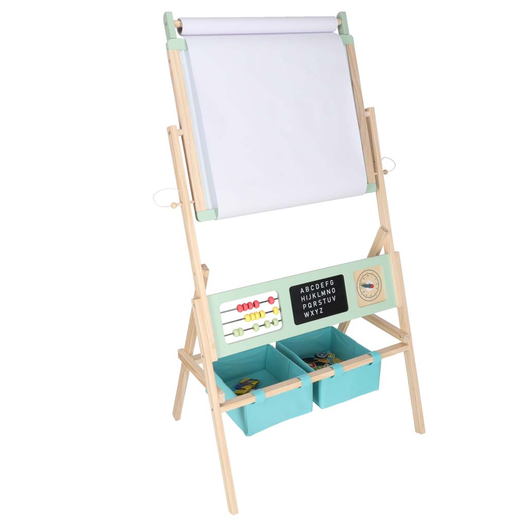 Magnetická oboustranná tabule LULILO Kredo s křídami, fixy, magnety a košíky