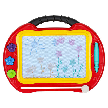 Magnetická kreslící tabulka 2v1 – stoleček se zázračným mazáním a razítky