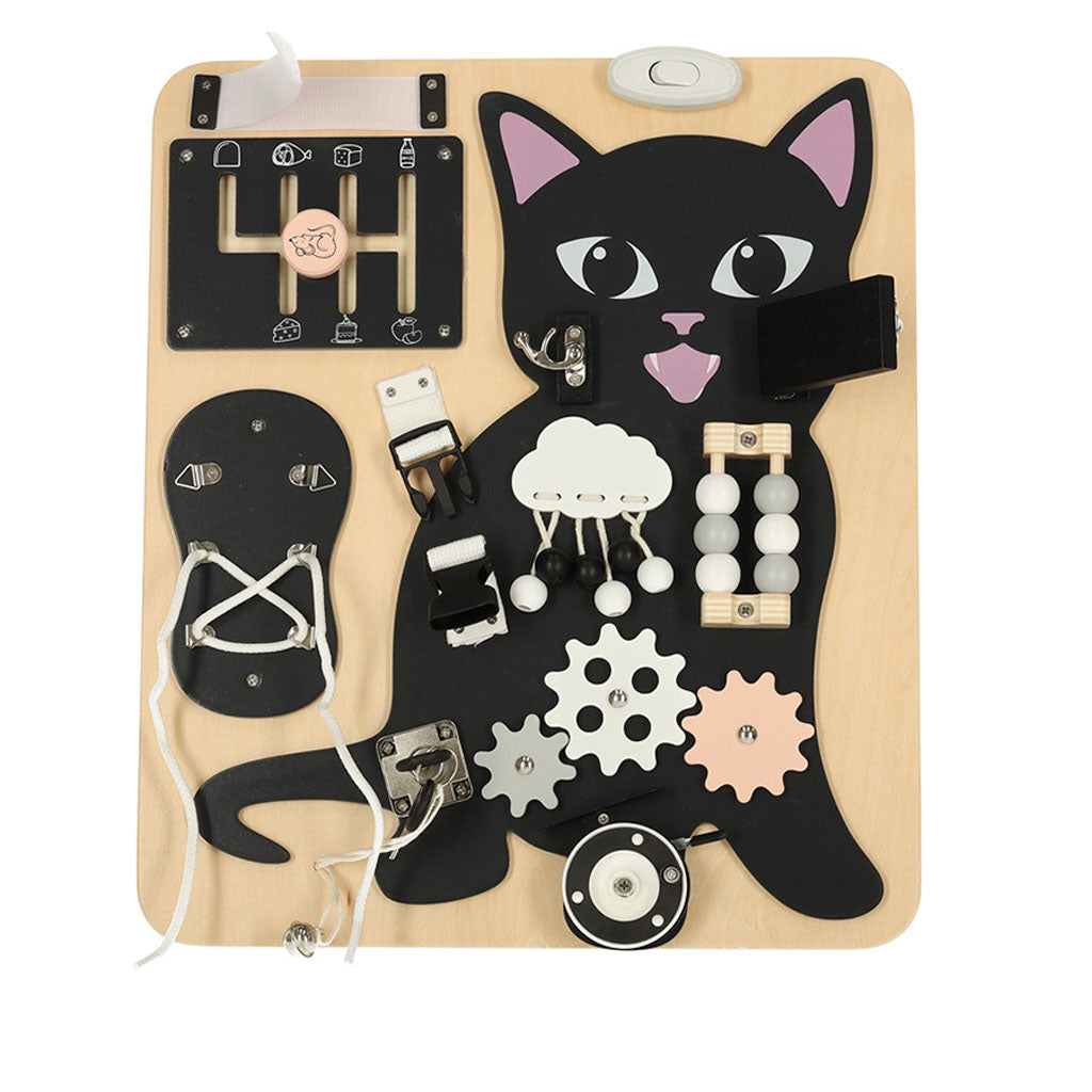 Senzorická manipulační tabule LULILO KICIAO – Kocourek