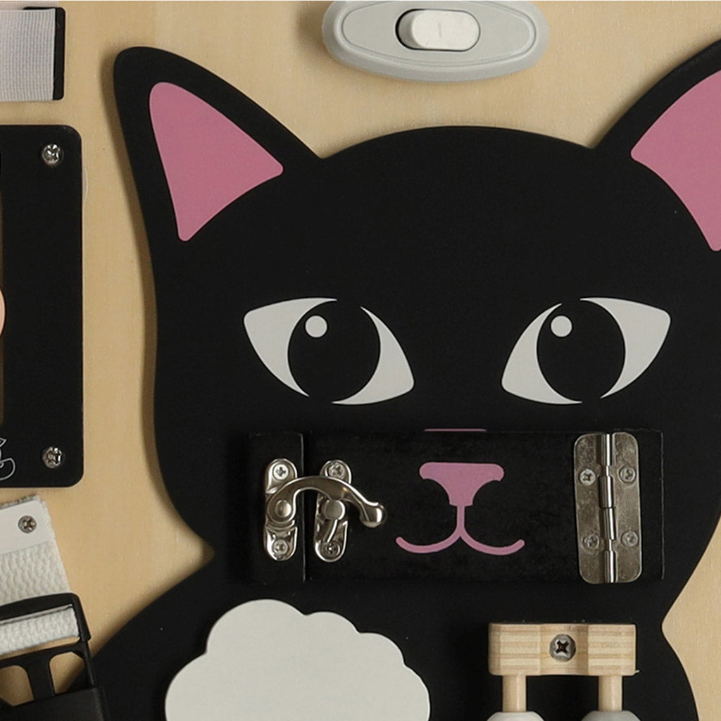 Senzorická manipulační tabule LULILO KICIAO – Kocourek