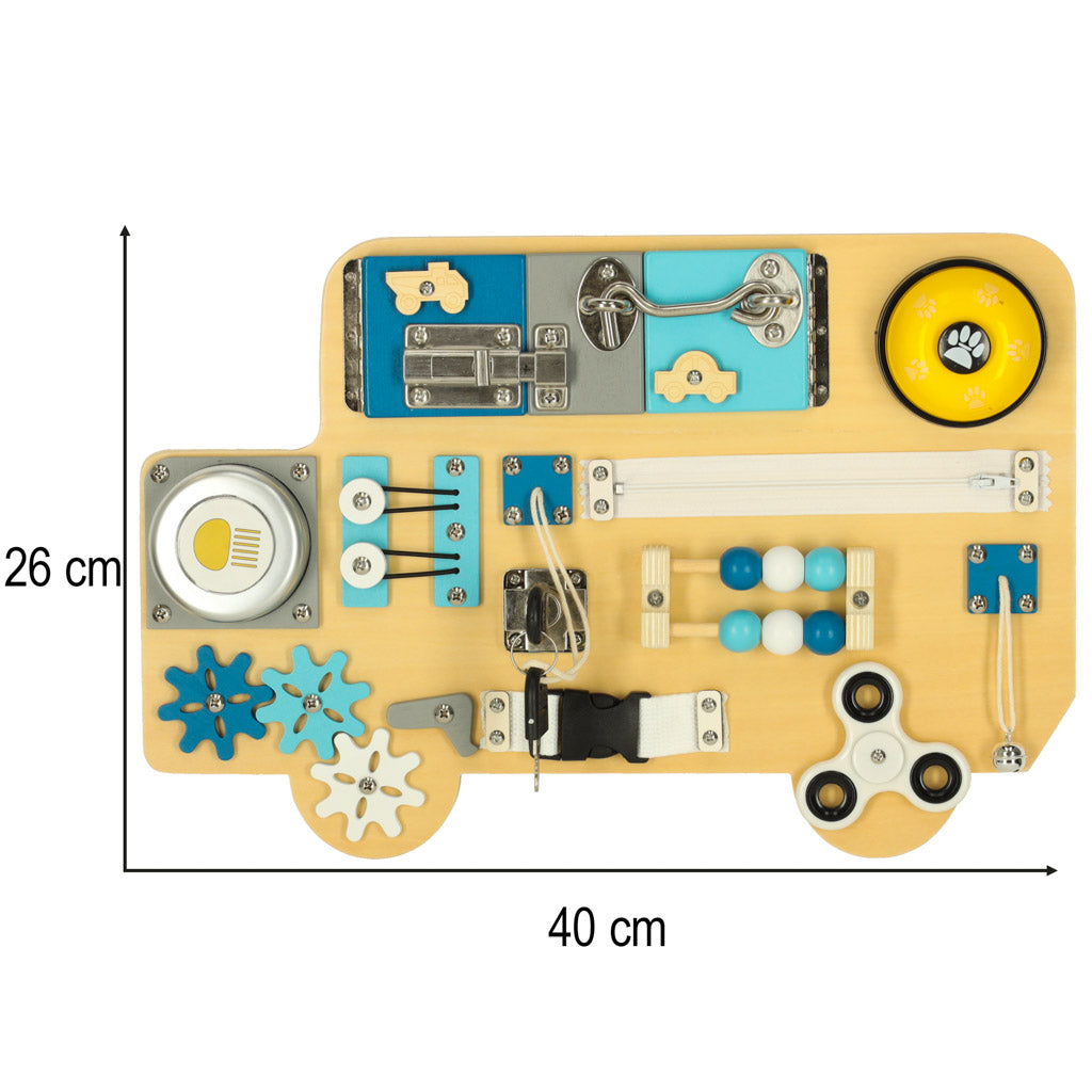 Senzorická manipulační tabule LULILO BUSO – Autobus