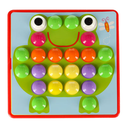 Vzdělávací mozaika s knoflíky – trénink jemné motoriky (57 dílů)