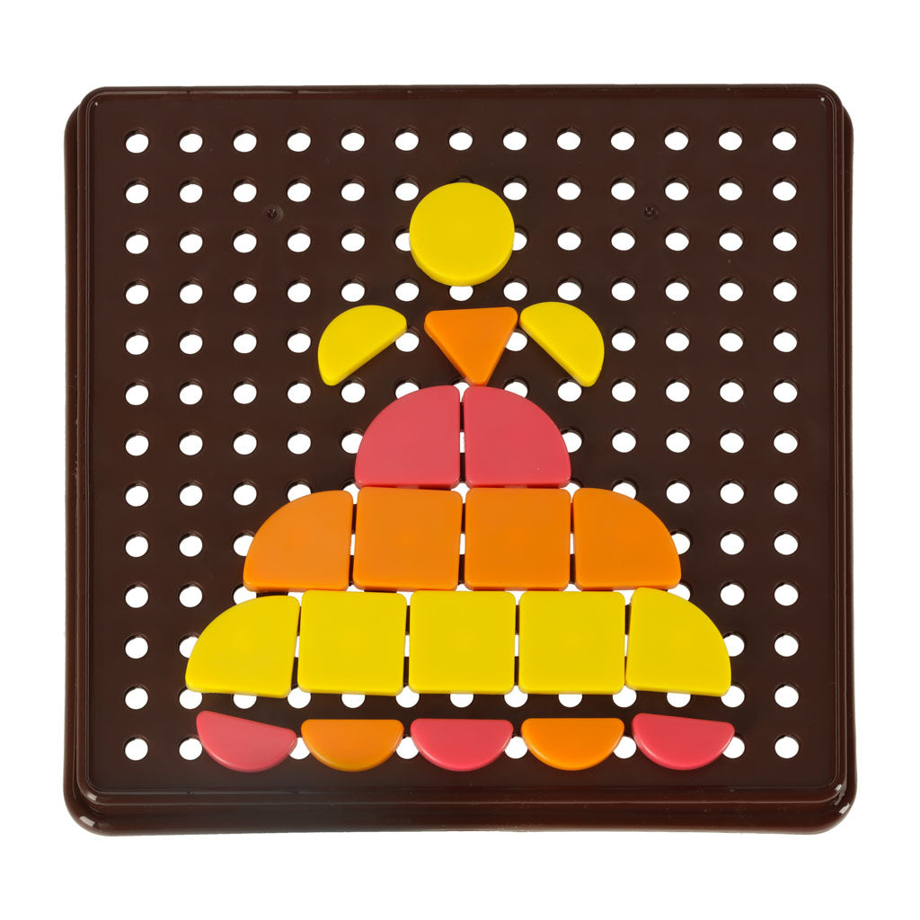 Kreativní logická mozaiková skládanka – geometrické tvary (170 dílů)