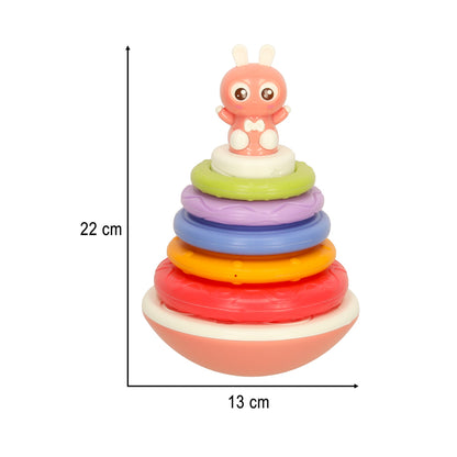 Houpací hračka "panáček vstáváček" – Bibi-Inn růžová