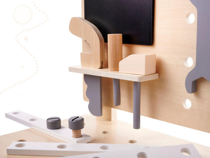 Dřevěná dílna DIY set s nářadím