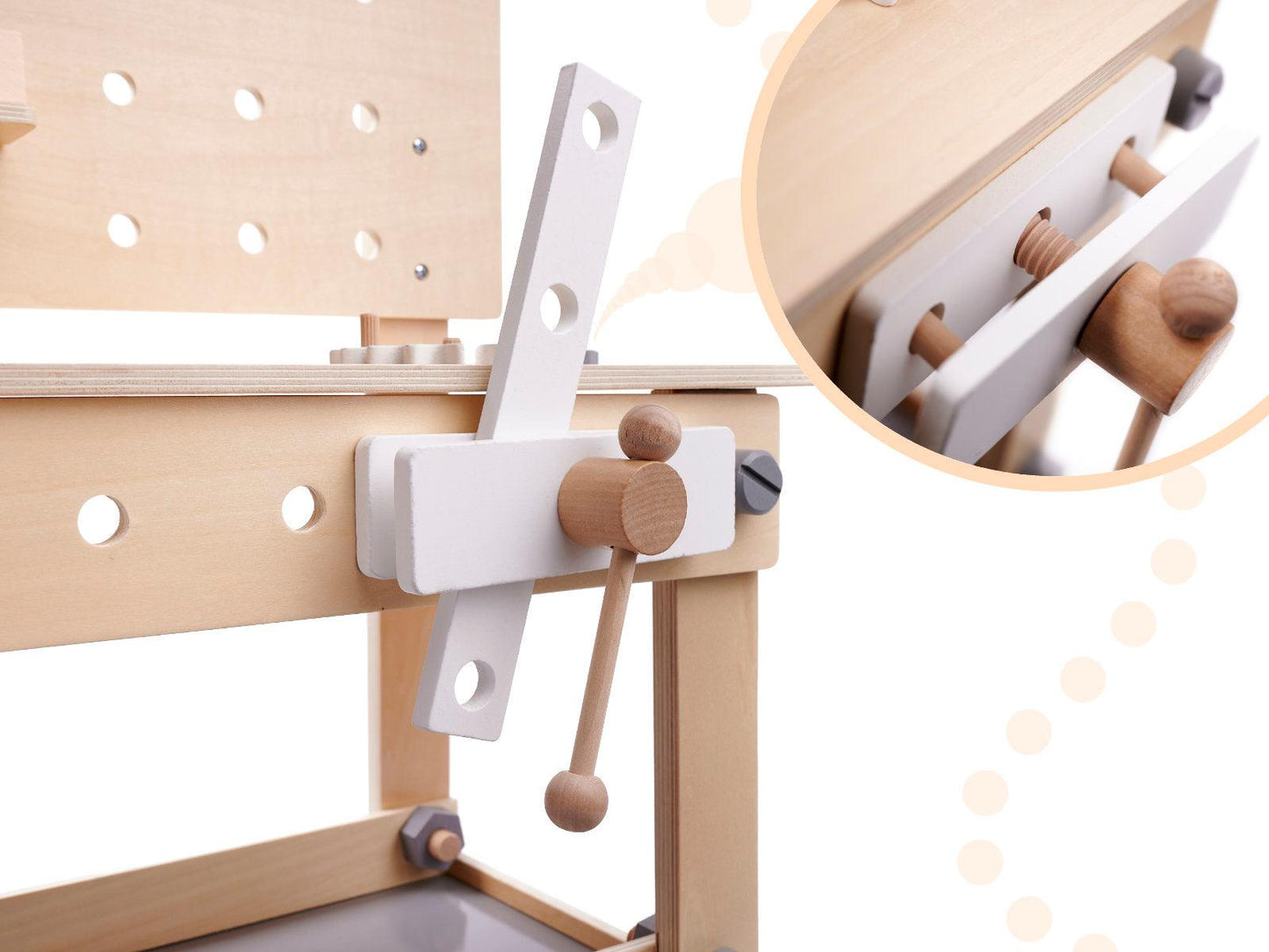 Dřevěná dílna DIY set s nářadím