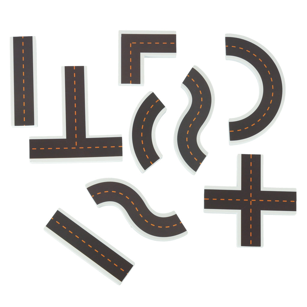 Vodní pěnová puzzle do vany – Ulice a autíčka (23 dílů)