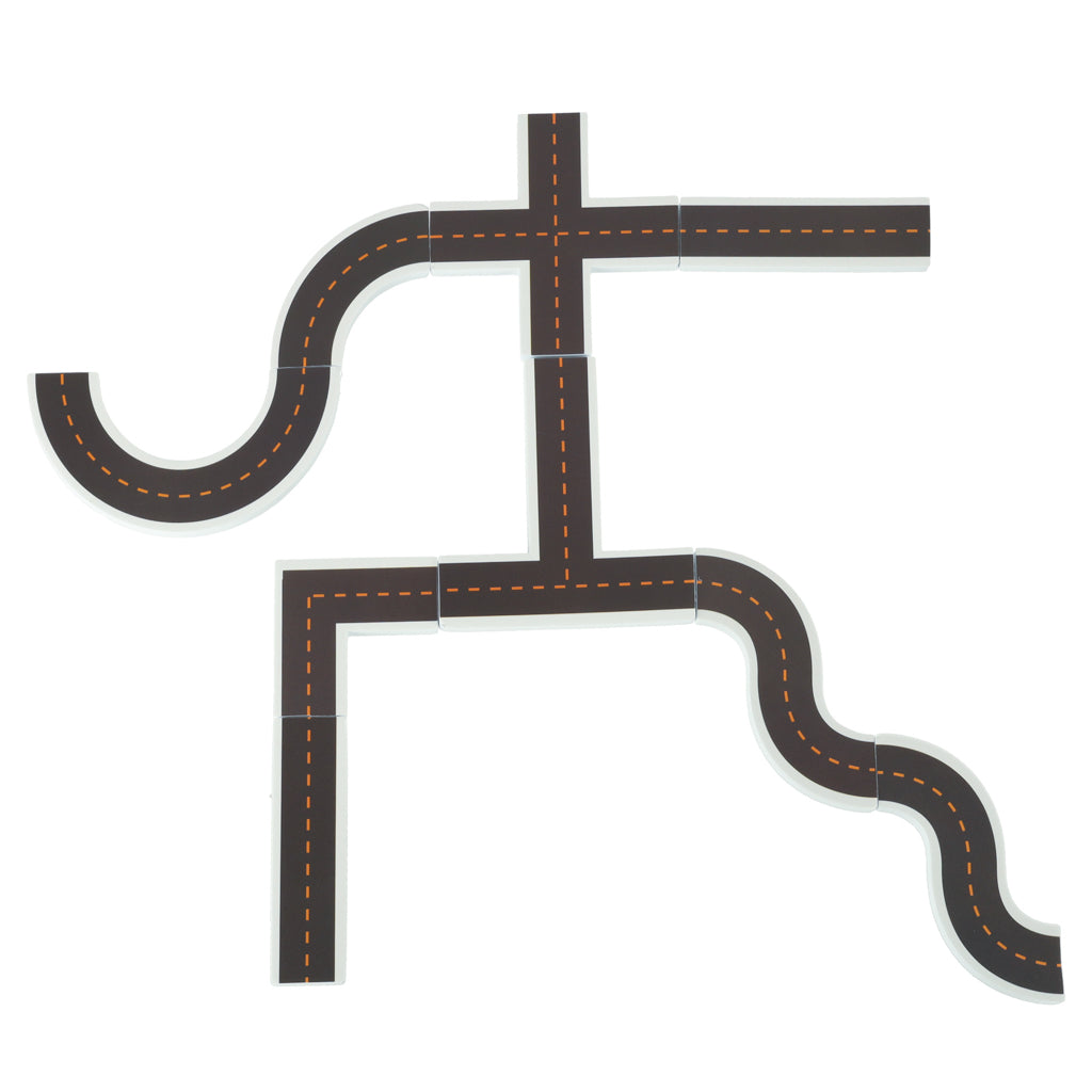 Vodní pěnová puzzle do vany – Ulice a autíčka (23 dílů)